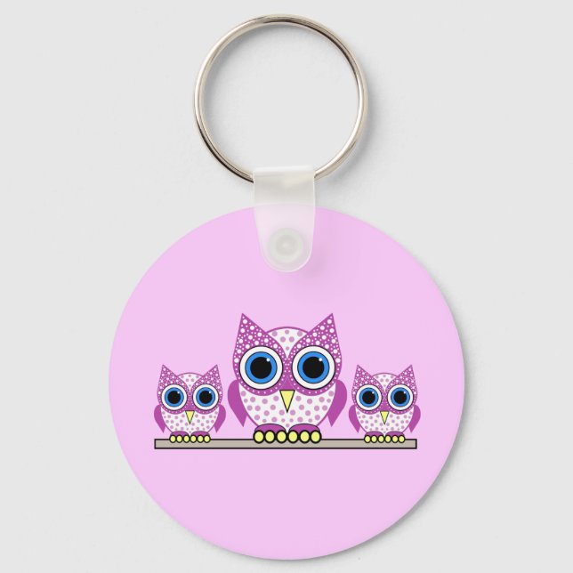 Porte-clés chouettes (Recto)