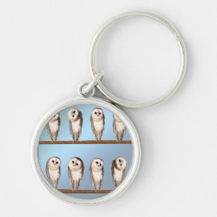 Porte-clés Chouettes curieuses