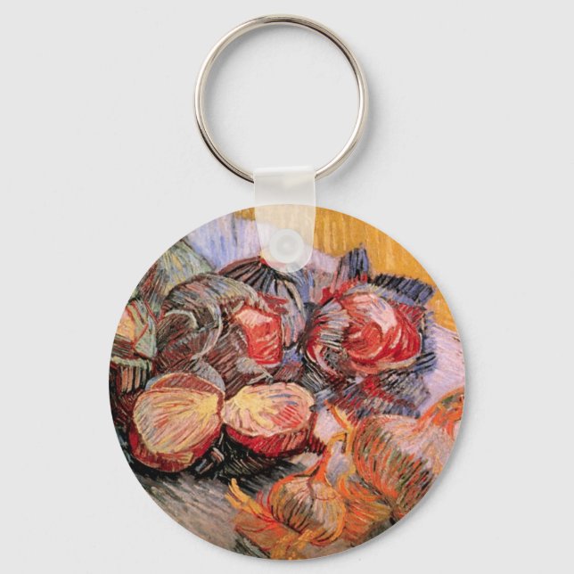 Porte-clés Choux rouges et oignons par Vincent van Gogh (Recto)