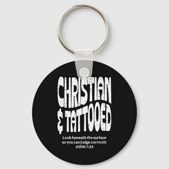 Porte-clés Chrétien Et Tatoué (Recto)