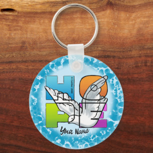 Porte-clés chrétien Hope Dove