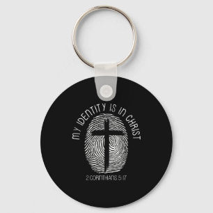 Porte-clés Chrétiens Mon Identité Est En Jésus-Christ Bible F