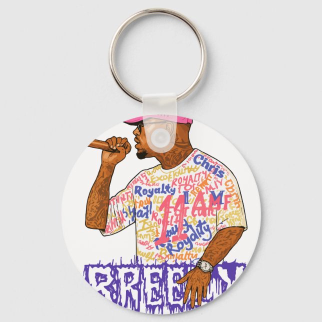 Porte-clés Chris Brown Breezy Bowl XX Graphic (Recto)