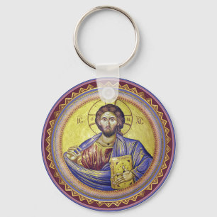 Porte-clés Christ Pantocrator icône orthodoxe
