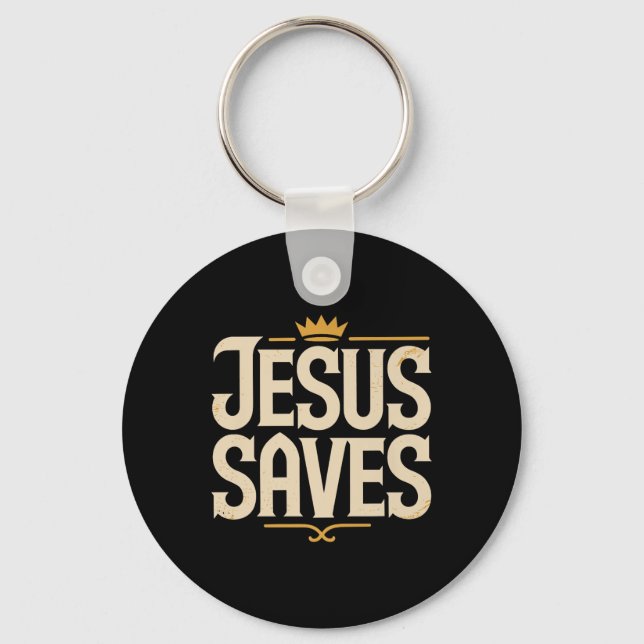 Porte-clés Christan Jésus économise Premium (Recto)