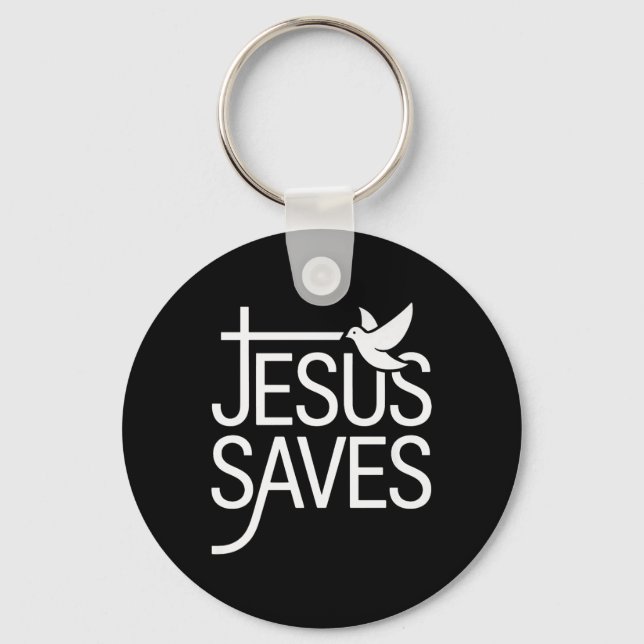 Porte-clés Christan Jésus économise Premium (Recto)