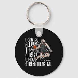 Porte-clés Christian Athlete Sketal Philippians Bible Christ