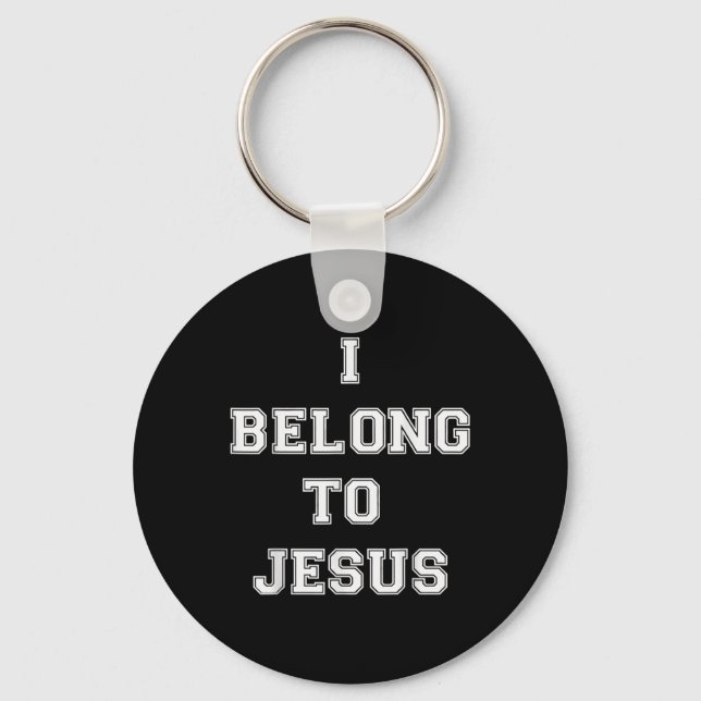 Porte-clés Christian Retro Citation I Appartient À Jesus Funn (Recto)