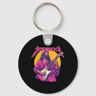 Porte-clés Christian Retro Funny Citation Jesus Rock Musique