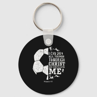 Porte-clés Christian Soccer Faith Graphic Bible Verse Philipp