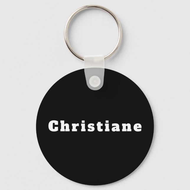 Porte-clés Christiane (Recto)