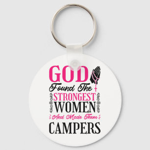 Porte-clés Christianisme Femmes Campeuses Pour Le Camping Et