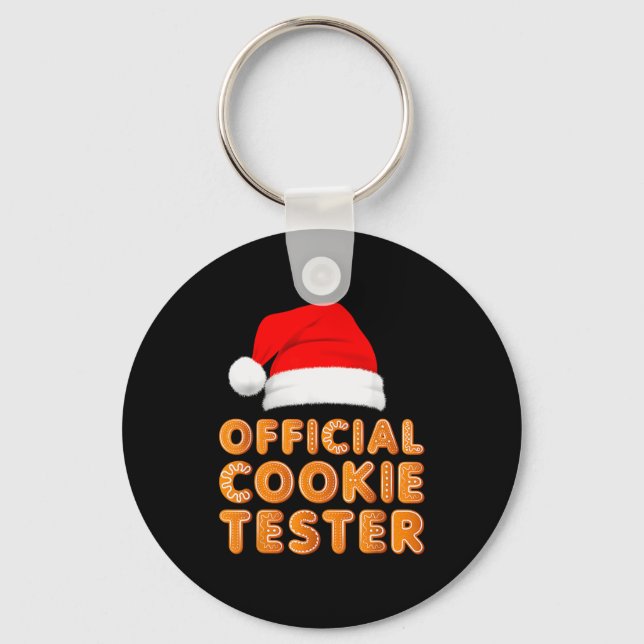 Porte-clés Christmas Baking Crew Cookie Tester Xmas Pajamas  (Recto)