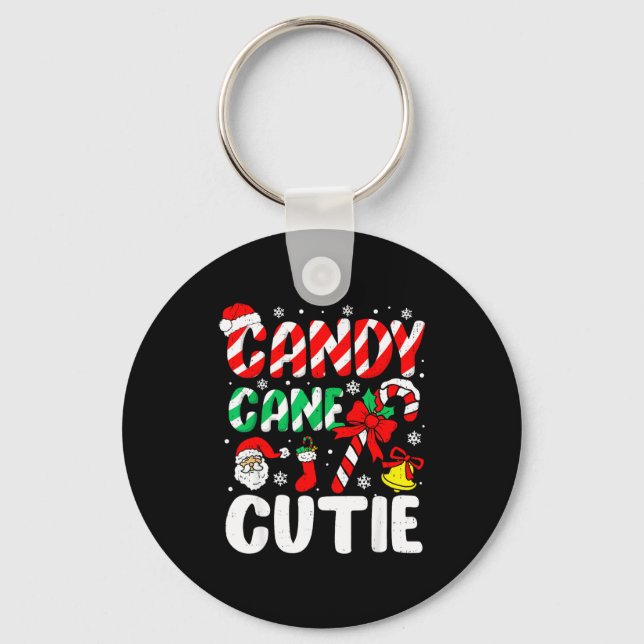 Porte-clés Christmas Candy Cane Cutie Xmas Holiday Toddler Ki (Recto)