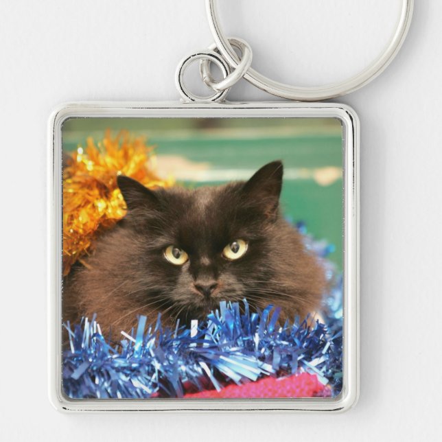 Porte-clés Christmas Cat (Devant)