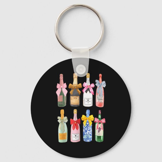 Porte-clés Christmas Champagne Cool Gl Coquette Bottle  (Recto)