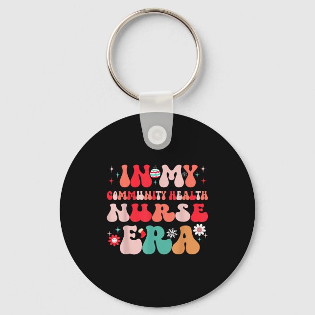 Porte-clés Christmas Community Health Nurse Present For Funny (Recto)