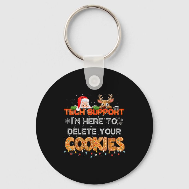 Porte-clés Christmas Cookie Crew Pajamas Tech Baking Family F (Recto)
