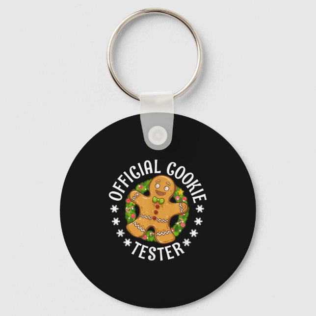 Porte-clés Christmas Cookie Tester Men Women Kids Youth  (Recto)