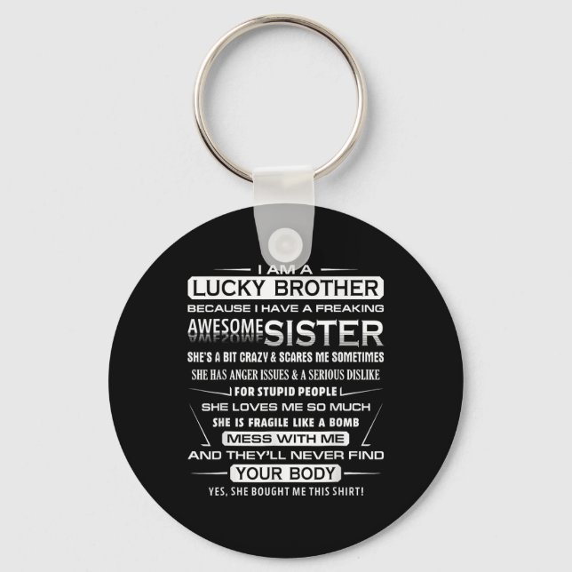 Porte-clés Christmas Fun For Brother From Sister 1  (Recto)