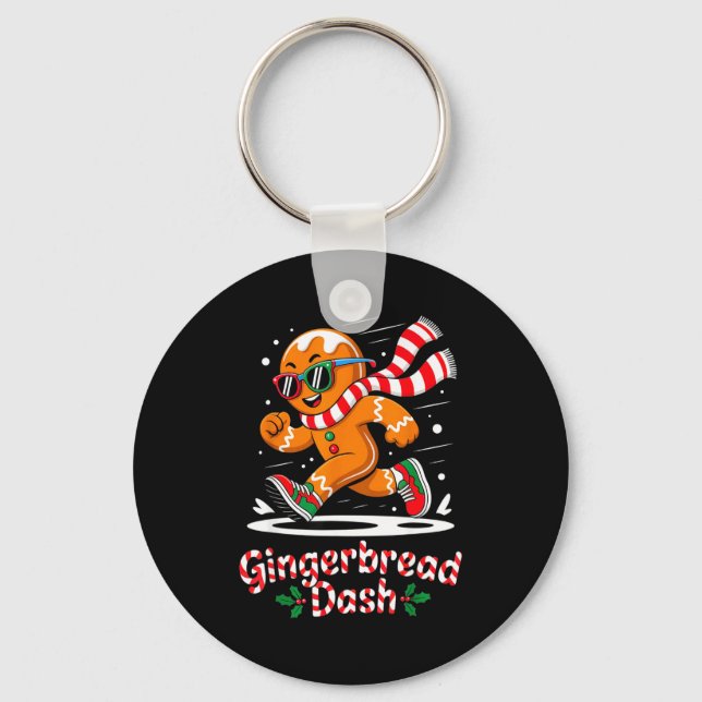 Porte-clés Christmas Gingerbread Dash Running Runner Xmas Mar (Recto)