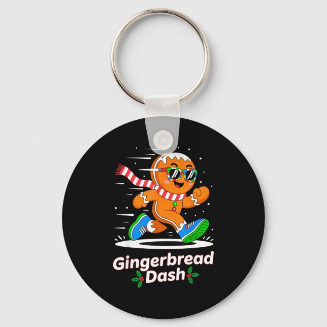 Porte-clés Christmas Gingerbread Dash Running Runner Xmas Mar (Recto)