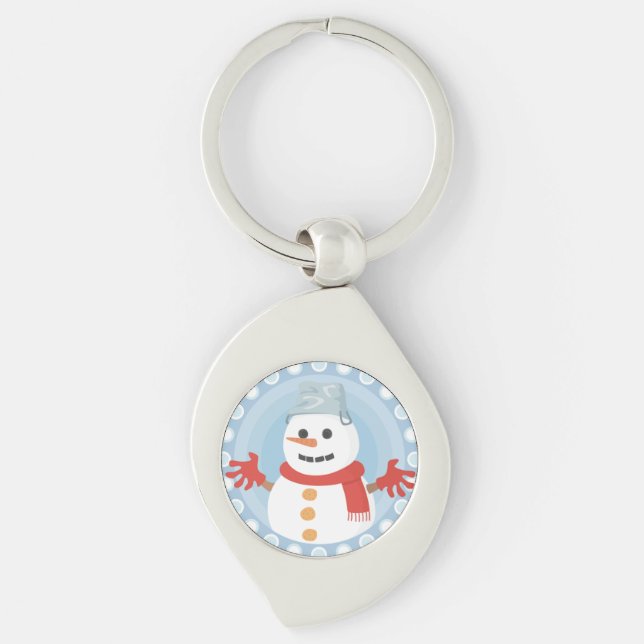 PORTE-CLÉS CHRISTMAS HIVER SNOWMAN (Devant)