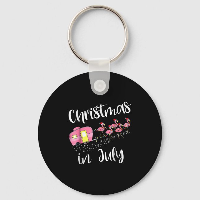 Porte-clés Christmas In July Flamingo Nk  (Recto)