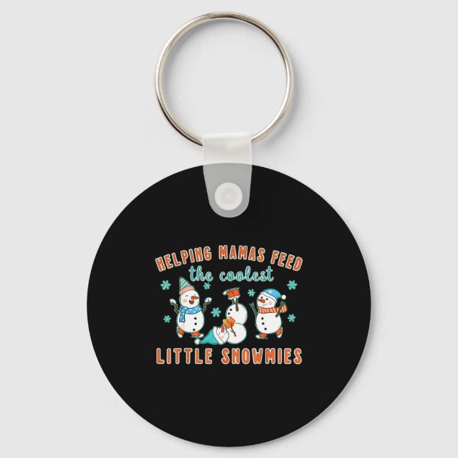 Porte-clés Christmas Lactation Consultant Lactation Nurse Lac (Recto)