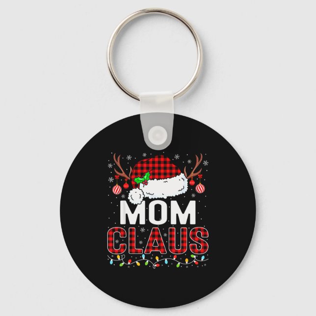 Porte-clés Christmas Lights Mom Claus Family Matching Xmas Pa (Recto)