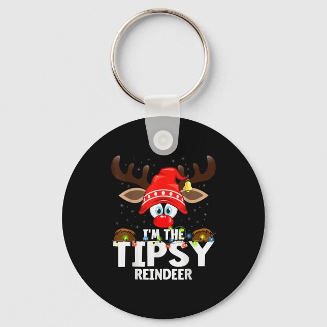 Porte-clés Christmas Matching I'm The Tipsy Reindeer  (Recto)