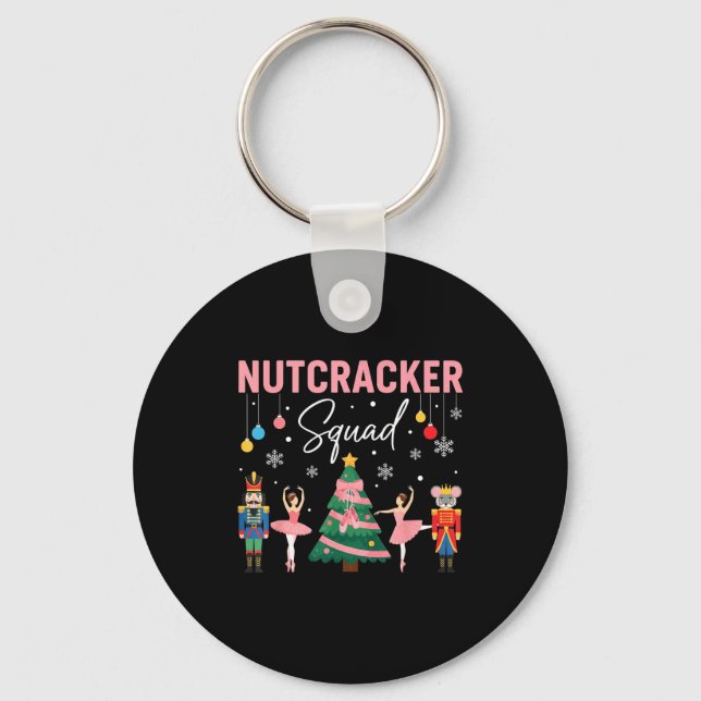 Porte-clés Christmas Nutcracker Squad Ballet Dance Women Kids (Recto)