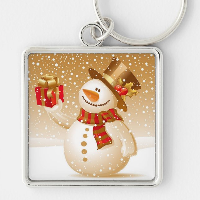 Porte-clés Christmas Snowman (Devant)