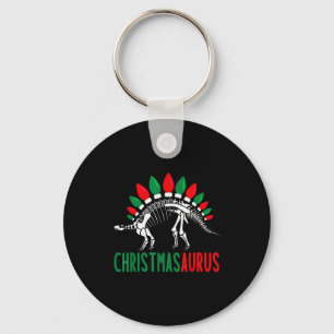 Porte-clés Christmasaurus Dinosaure de Noël Mignon Arbre Rex 