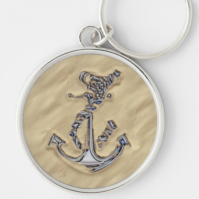 Porte-clés Chrome Silver Rope Anchor (Devant)