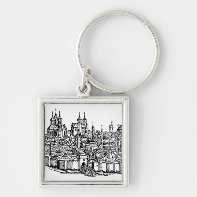 Porte-clés Chronique illustrée de Thuringe d'Erfurt médiévale (Devant)