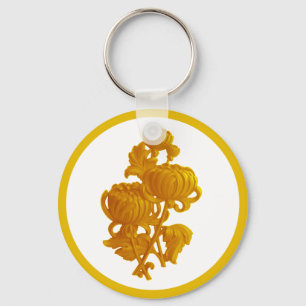 Porte-clés Chrysanthème jaune