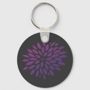Porte-clés Chrysanthème pourpre
