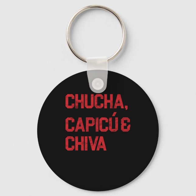 Porte-clés Chucha Capicue Chiva Domino Dominoes Gift (Recto)