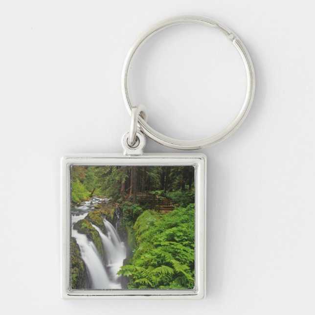 Porte-clés Chutes Sol Duc dans le parc national Olympique en  (Devant)