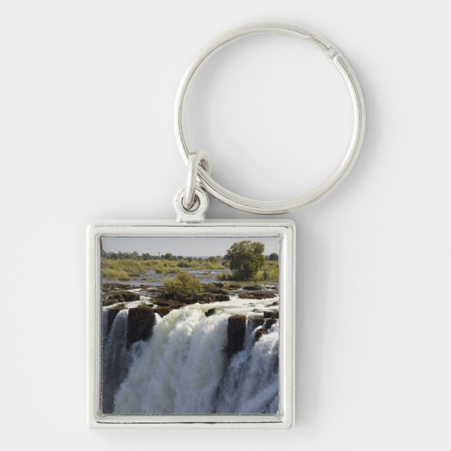 Porte-clés Chutes Victoria, fleuve Zambesi, Zambie.2 (Devant)