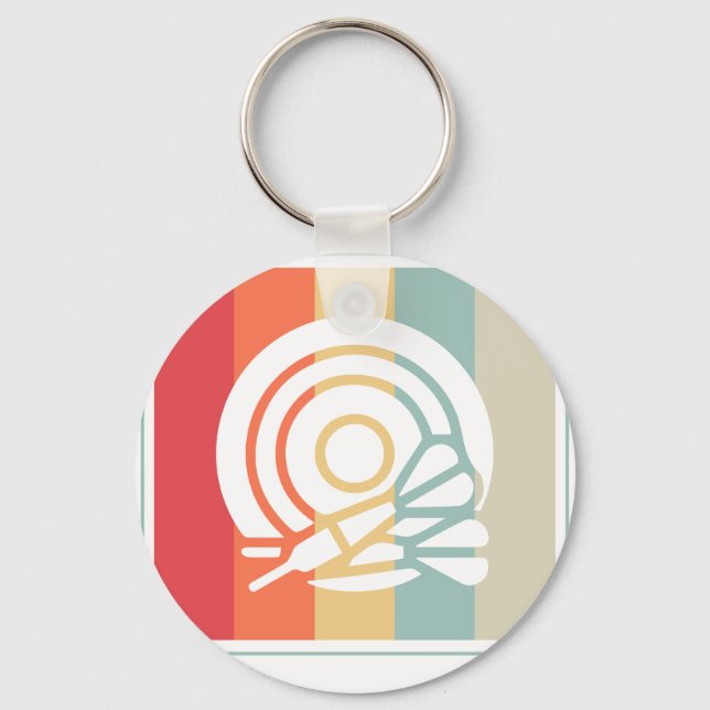 Porte-clés Cible de fléchettes Bullseye (Recto)