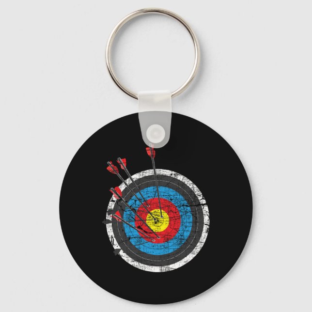 Porte-clés Cible de tir à l'arc - Archer Bowman Bow Bowhunt (Recto)