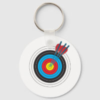 Cible de tir à l'arc avec flèches