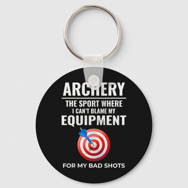 Porte-clés Cibles de l'équipement de tir à l'arc Archer Bow A (Recto)