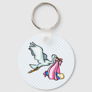 Porte-clés Cigogne de Stacy