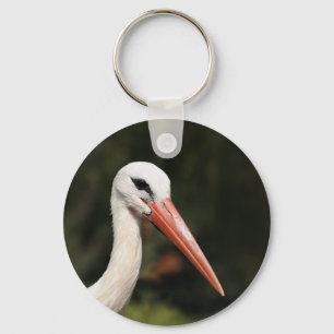 Porte-clés Cigogne - symbole de Strasbourg et d'Alsace, Franc