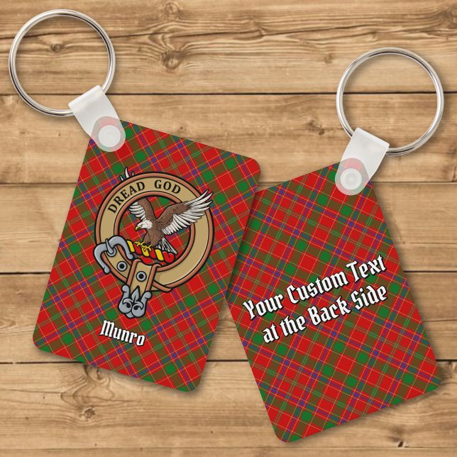 Porte-clés Cimier du clan Munro sur tartan (Créateur téléchargé)