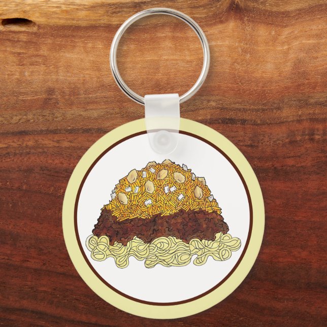 Porte-clés Cincinnati Chili Ohio OH Spaghetti Chili Food (Verso)