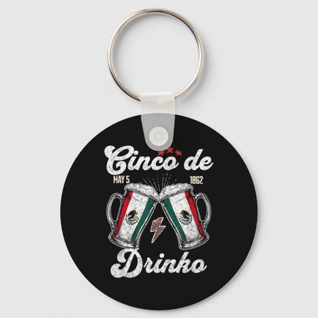 Porte-clés Cinco De Drinko Parti Mexicain 5 De Mayo Boisson D (Recto)